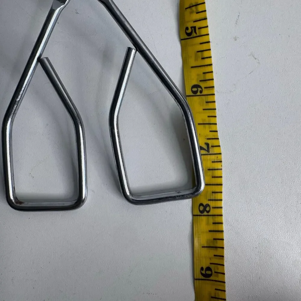 VTG Ecko Metal Kitchen Utensil Hotdog Grabber Gripper Tongs 8in